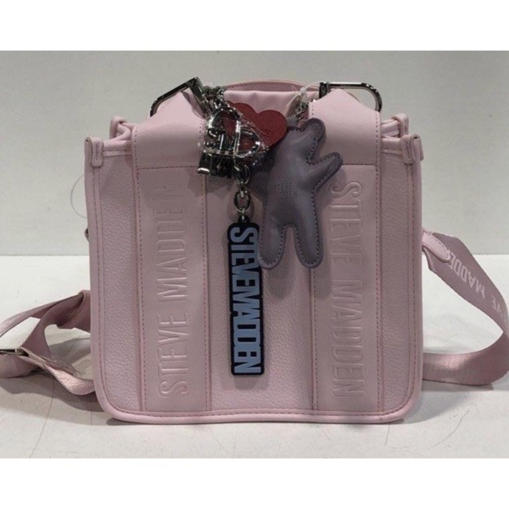 New $98 Steve Madden Bwebber Satchel Crossbody Bag Women's Chalk Pink DT627015